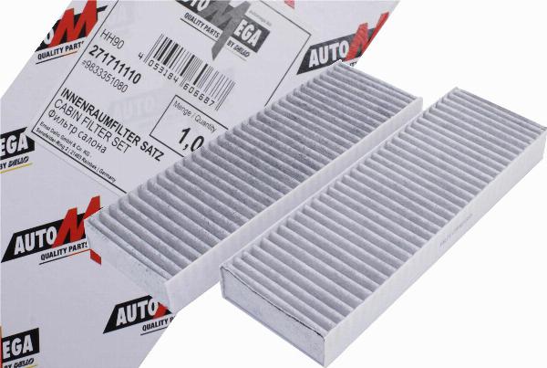 Automega 271711110 - Фільтр, повітря у внутрішній простір autocars.com.ua