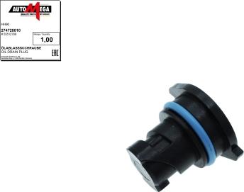 Automega 274728010 - Резьбовая пробка, масляний піддон autocars.com.ua