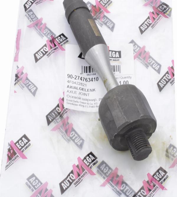 Automega 274763410 - Осьовий шарнір, рульова тяга autocars.com.ua