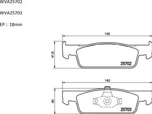 Automotor France ABP2581 - Тормозные колодки, дисковые, комплект avtokuzovplus.com.ua