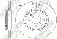 Automotor France PDC9446 - Тормозной диск avtokuzovplus.com.ua