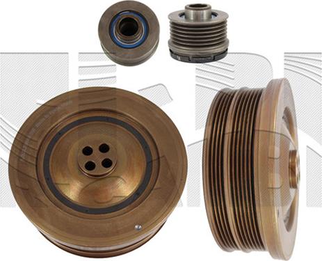 Autoteam AA1094 - Ремінний шків, колінчастий вал autocars.com.ua