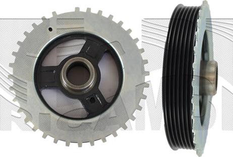 Autoteam AA1164 - Ремінний шків, колінчастий вал autocars.com.ua