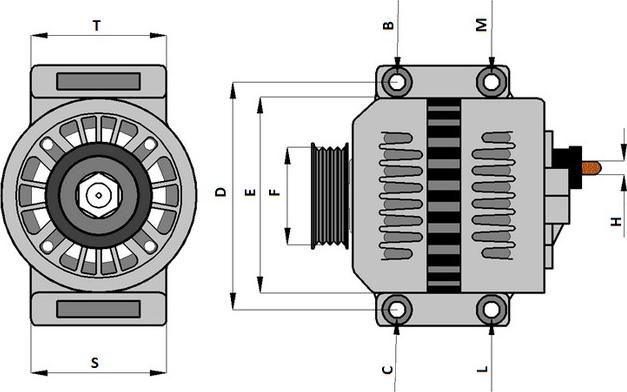 Autoteam AVAA08A - Генератор autocars.com.ua