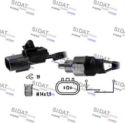Autoteam C234222 - Датчик, контактний перемикач, фара заднього ходу autocars.com.ua