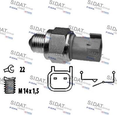 Autoteam C234253 - Датчик, контактний перемикач, фара заднього ходу autocars.com.ua