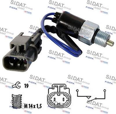 Autoteam C234266 - Датчик, контактний перемикач, фара заднього ходу autocars.com.ua