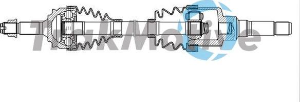 Autoteam G301881 - Приводний вал autocars.com.ua