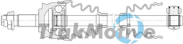 Autoteam G301993 - Приводний вал autocars.com.ua