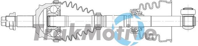 Autoteam G302020 - Приводний вал autocars.com.ua