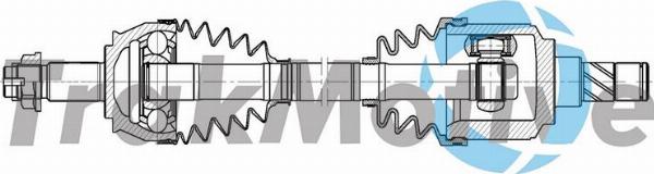 Autoteam G302344 - Приводний вал autocars.com.ua