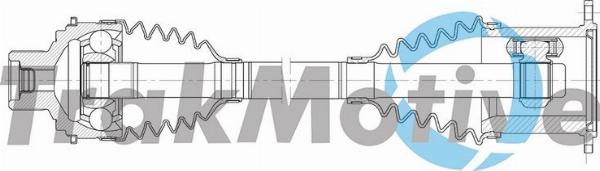 Autoteam G302348 - Приводний вал autocars.com.ua