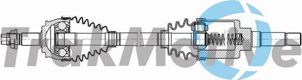 Autoteam G302374 - Приводний вал autocars.com.ua