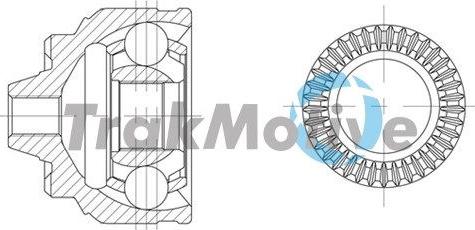 Autoteam G400769 - Шарнірний комплект, ШРУС, приводний вал autocars.com.ua