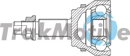 Autoteam G400841 - Шарнірний комплект, ШРУС, приводний вал autocars.com.ua