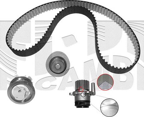 Autoteam KATW1263C - Водяний насос + комплект зубчатого ременя autocars.com.ua