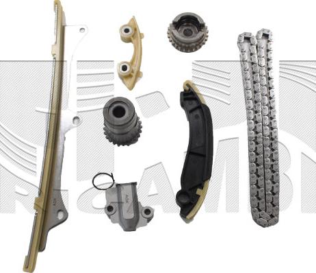 Autoteam KCA406 - Комплект ланцюга приводу распредвала autocars.com.ua