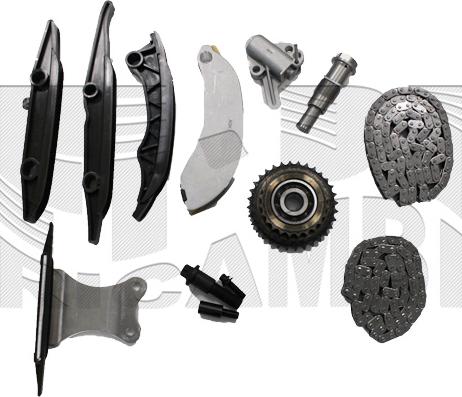 Autoteam KCA413 - Комплект ланцюга приводу распредвала autocars.com.ua