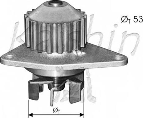 Autoteam WPA348 - Водяний насос autocars.com.ua