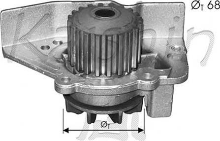 Autoteam WPA350 - Водяний насос autocars.com.ua