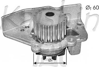 Autoteam WPA355 - Водяний насос autocars.com.ua