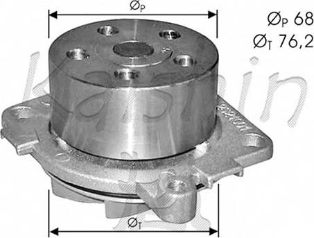 Autoteam WPA406 - Водяний насос autocars.com.ua