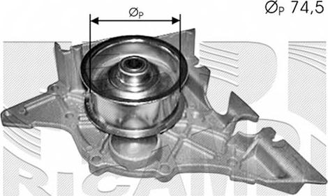 Autoteam WPA409 - Водяний насос autocars.com.ua