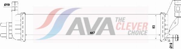 AVA DA2024 - Радіатор, охолодження двигуна autocars.com.ua