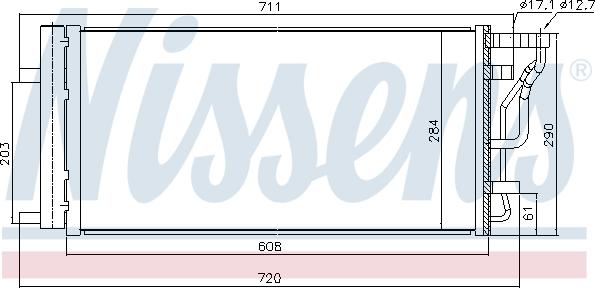 AVA KA5355D - Конденсатор, кондиціонер autocars.com.ua