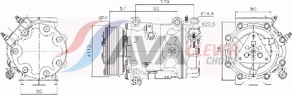 AVA PEAK442 - Компресор, кондиціонер autocars.com.ua
