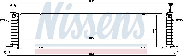 AVA TE2003 - Радіатор, охолодження двигуна autocars.com.ua