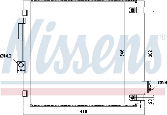 AVA TE5006D - Конденсатор, кондиціонер autocars.com.ua