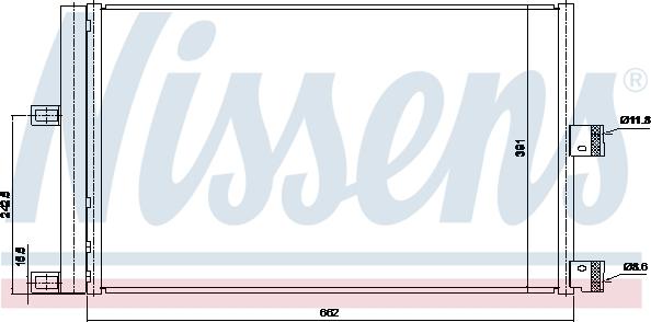 AVA TE5007D - Конденсатор, кондиціонер autocars.com.ua