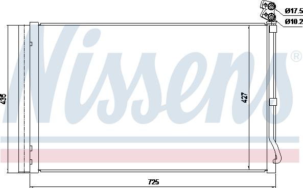 AVA TE5008D - Конденсатор, кондиціонер autocars.com.ua