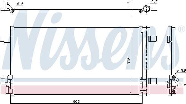 AVA VN5469D - Конденсатор, кондиціонер autocars.com.ua