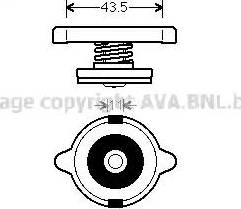 Ava Quality Cooling 980014 - Кришка, радіатор autocars.com.ua