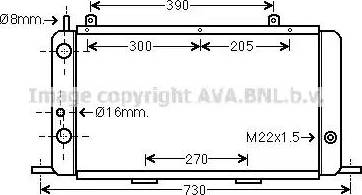 Ava Quality Cooling AIA2018 - Радиатор, охлаждение двигателя avtokuzovplus.com.ua