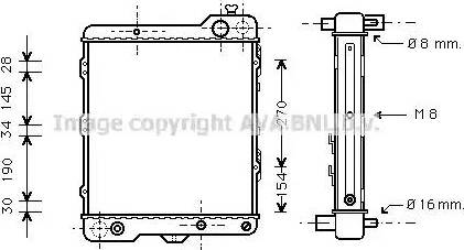 AVA AI 2040 - Радіатор, охолодження двигуна autocars.com.ua