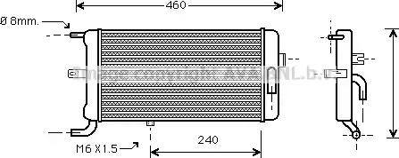 AVA AI 2058 - Радіатор, охолодження двигуна autocars.com.ua