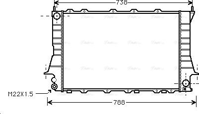 Ava Quality Cooling AIA2083 - Радіатор, охолодження двигуна autocars.com.ua