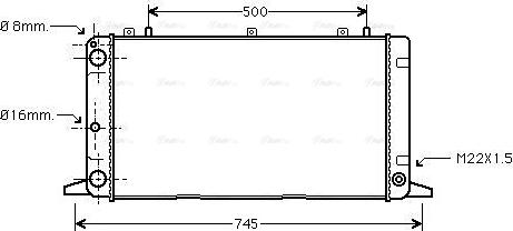 Ava Quality Cooling AI 2098 - Радіатор, охолодження двигуна autocars.com.ua