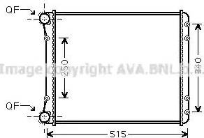 Ava Quality Cooling AI 2220 - Радиатор, охлаждение двигателя avtokuzovplus.com.ua