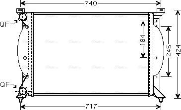 Ava Quality Cooling AI 2240 - Радиатор, охлаждение двигателя autodnr.net