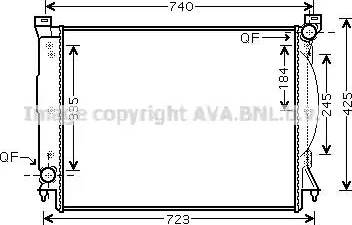 Ava Quality Cooling AI 2245 - Радіатор, охолодження двигуна autocars.com.ua