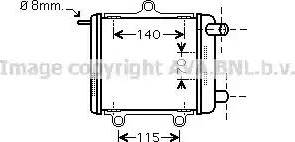 AVA AI 2258 - Радіатор, охолодження двигуна autocars.com.ua