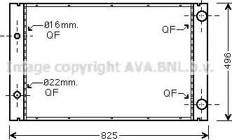 Ava Quality Cooling AI 2268 - Радіатор, охолодження двигуна autocars.com.ua