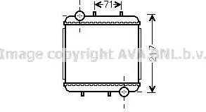 AVA AI2310 - Радіатор, охолодження двигуна autocars.com.ua