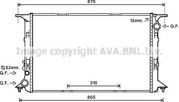 Ava Quality Cooling AI2377 - Радіатор, охолодження двигуна autocars.com.ua