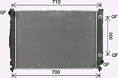 Ava Quality Cooling AI2431 - Радіатор, охолодження двигуна autocars.com.ua