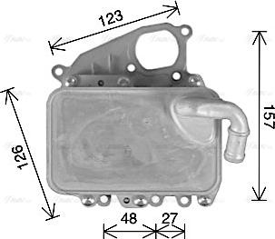 Ava Quality Cooling AI3405H - Масляний радіатор, рухове масло autocars.com.ua